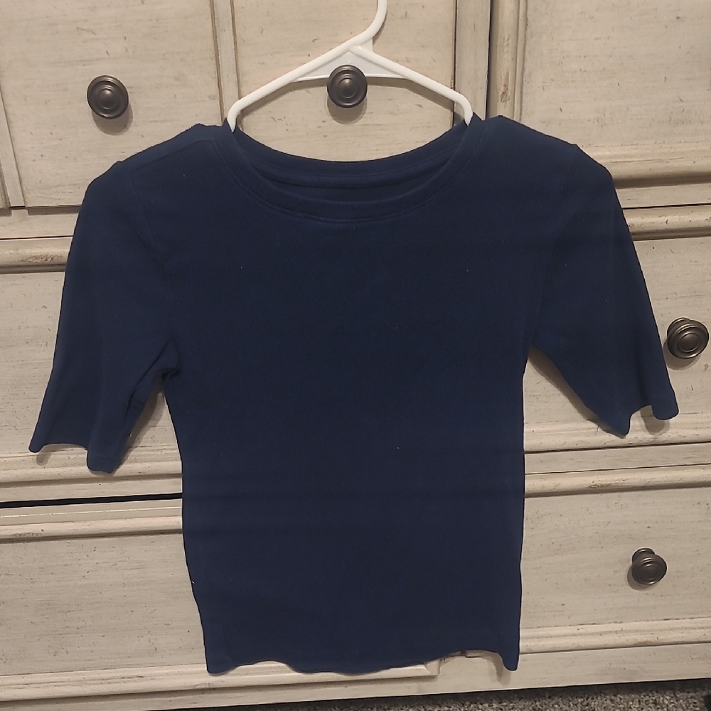 LOFT Dark Blue Casual Tee